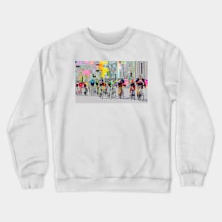 Cycling Down Main Street USA Crewneck Sweatshirt